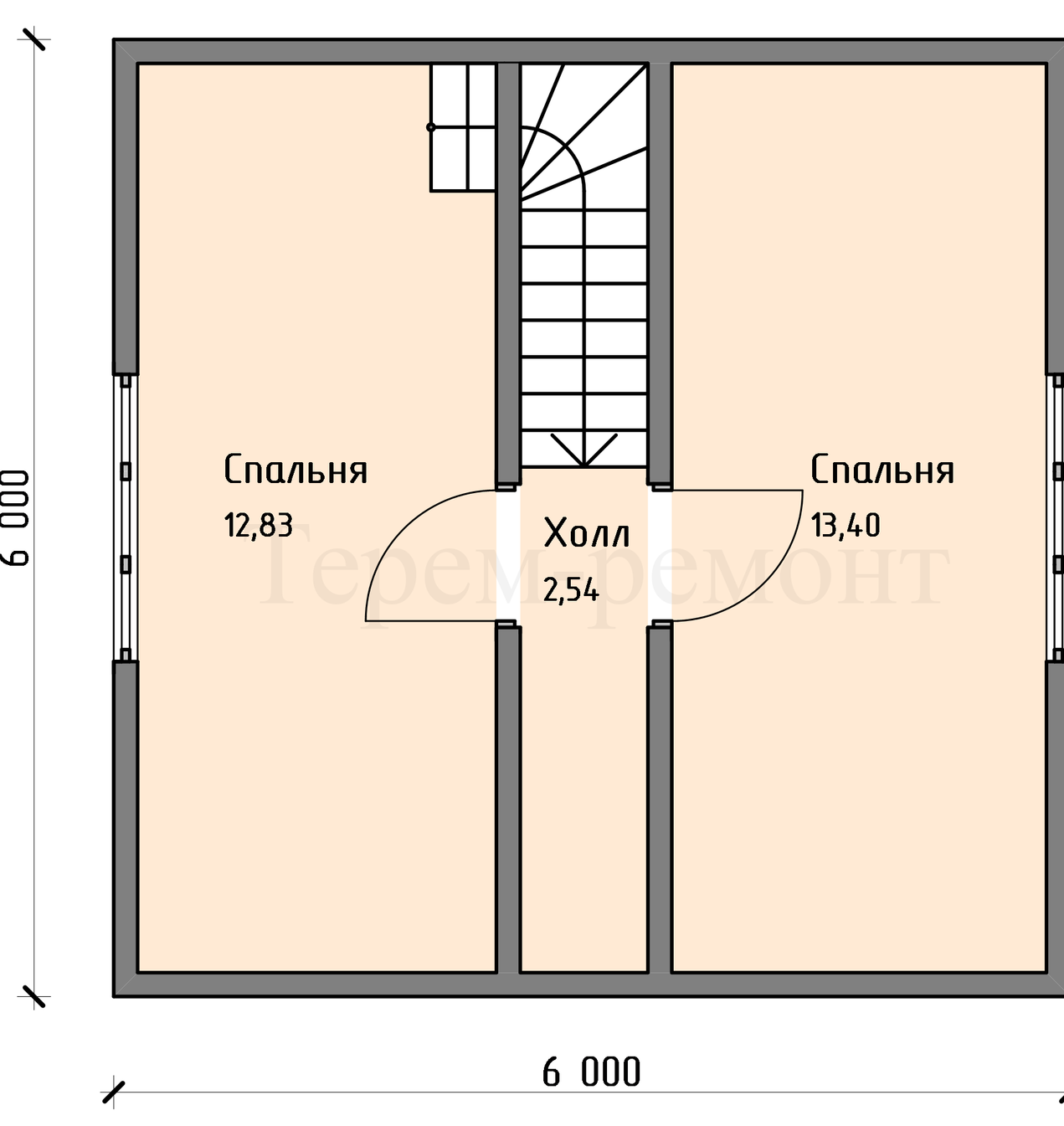 Проект каркасного дома Д61